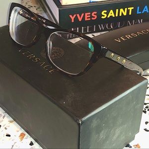 Versace tortoise cat eye glasses prescription